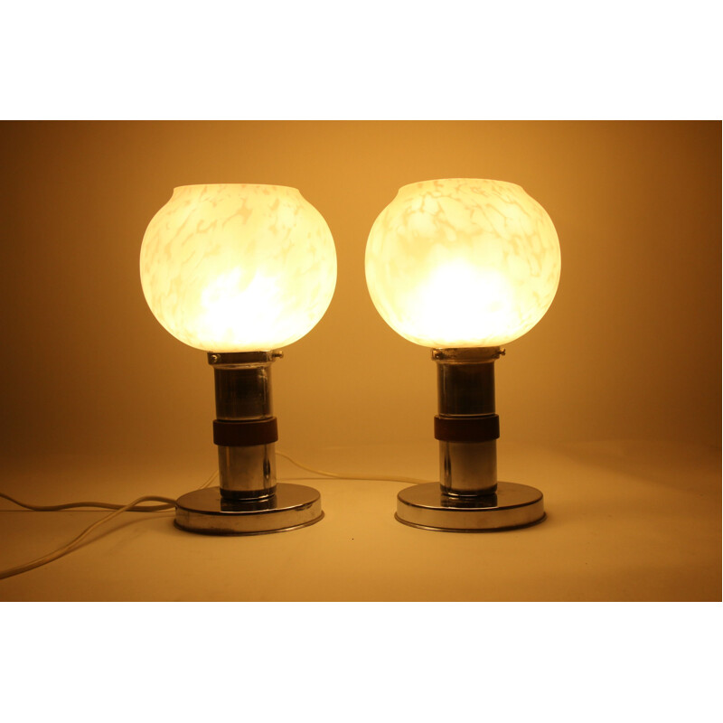 Pair of table lamps vintage art deco 1920s