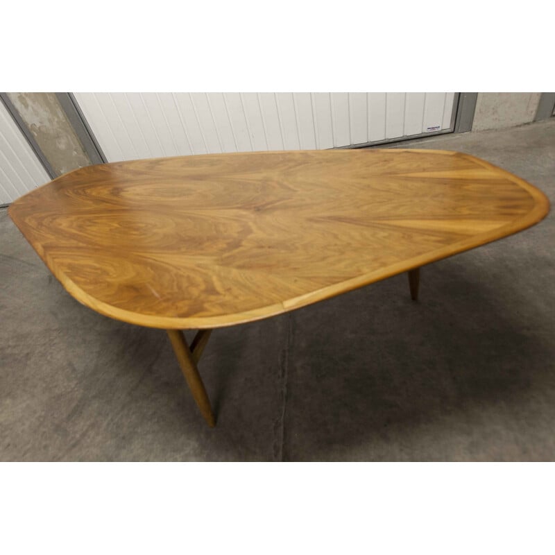 Vintage coffee table XXL Scandinavian teak 1965