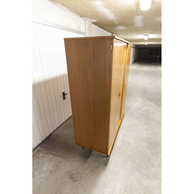 Vintage teak wardrobe 2 doors 1960