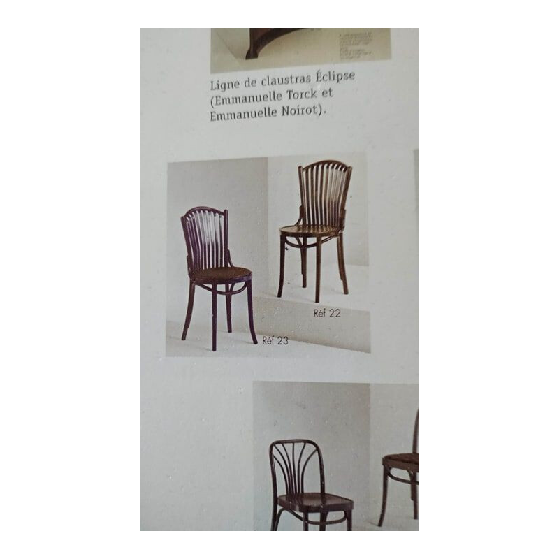 Set of 4 vintage bistro chairs Baumann ref22