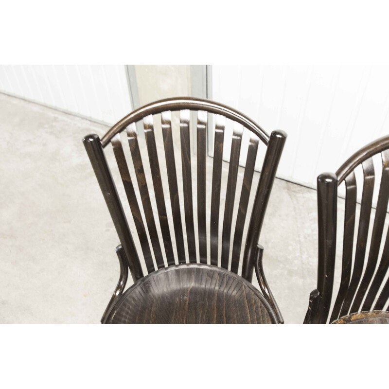 Set of 4 vintage bistro chairs Baumann ref22