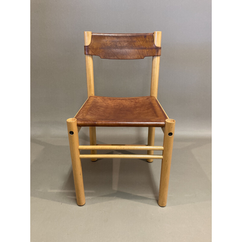 Set of 4 vintage Sede chairs for Ibisco 1960