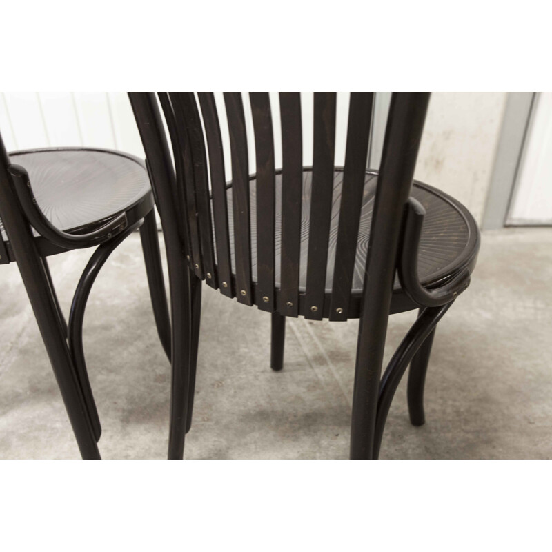 Set of 4 vintage bistro chairs Baumann ref22