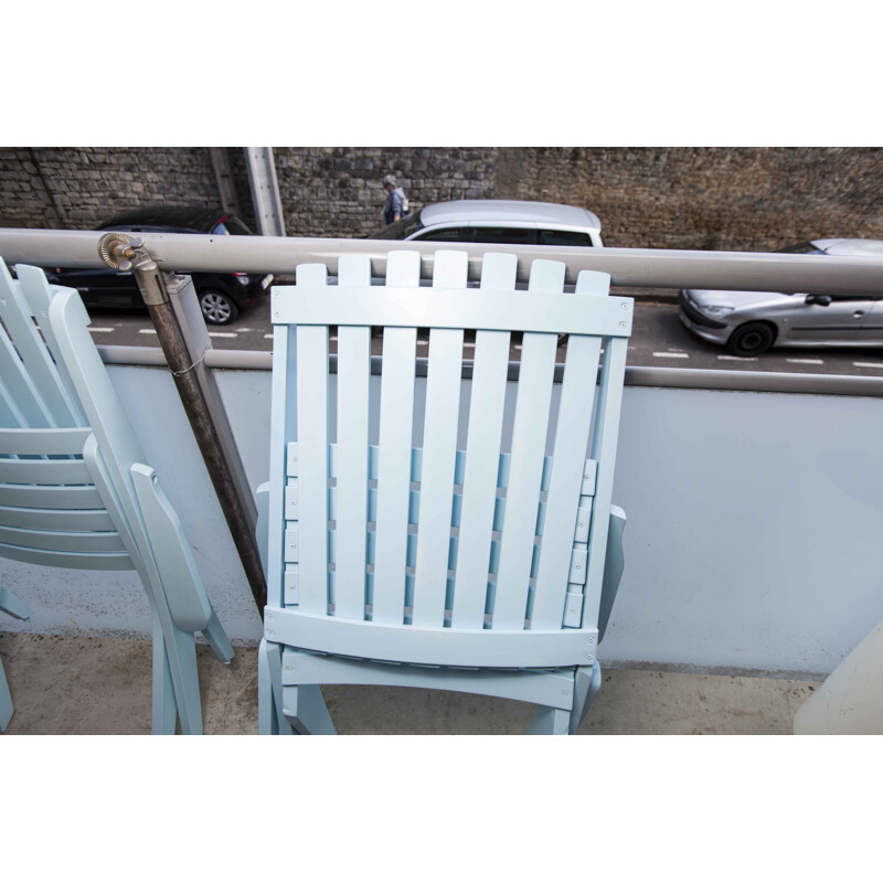 Pair of  vintage folding garden chairs 1930's