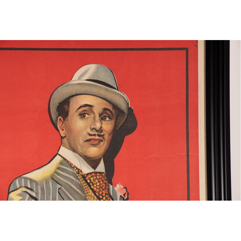 Affiche Charlie Chaplin vintage Monsieur Verdoux 1947
