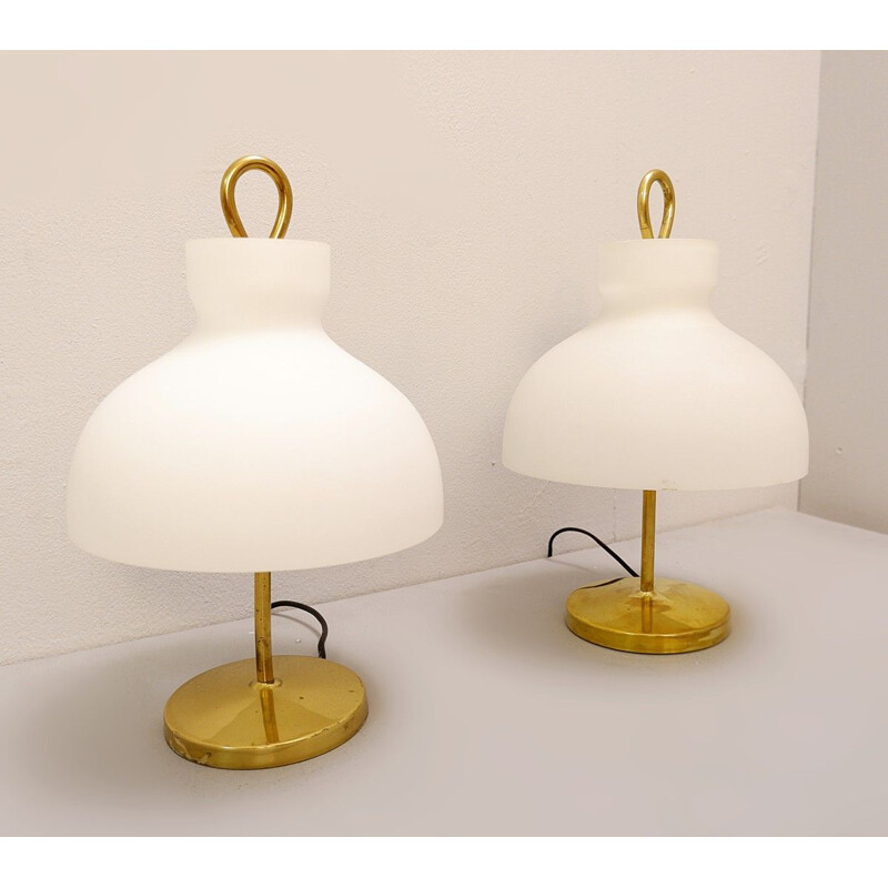 Pair of Vintage Lamp "Arenzano LTA3" by Ignazio Gardella For Azucena