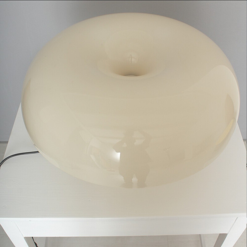 Lampe à poser "Nesso" Artemide italienne blanche, Giancarlo MATTIOLI - 1960