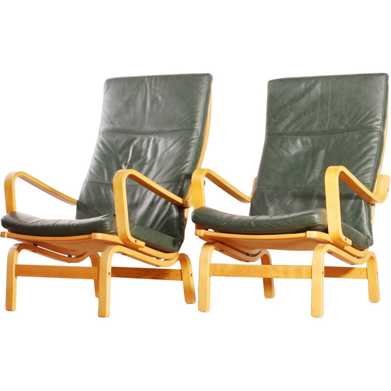 Pair of "Contino" lounge chairs, Yngve EKSTROM - 1980s