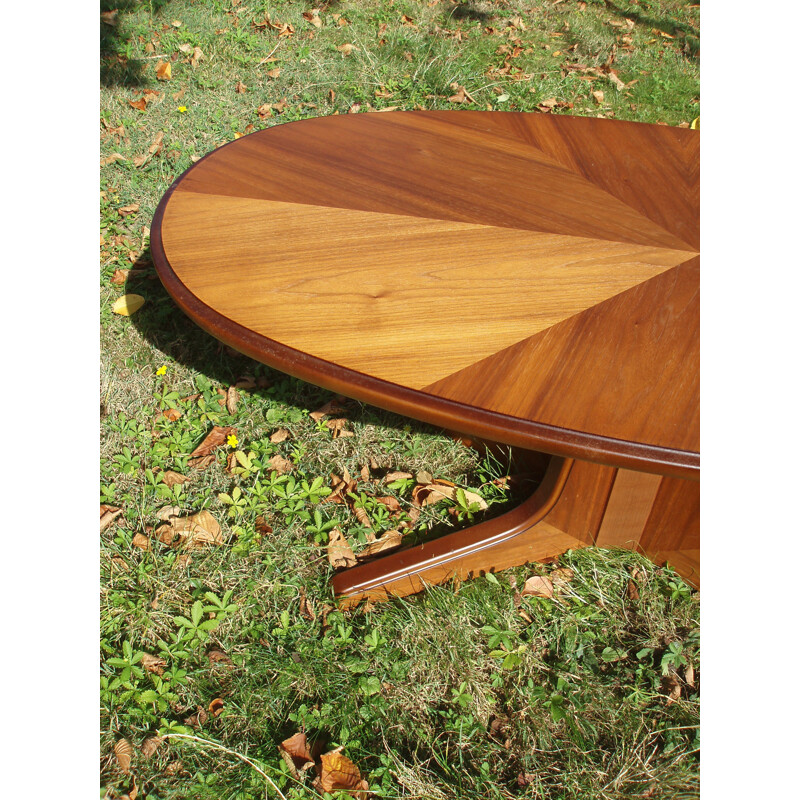 Vintage coffee table transforming into a high table 1960