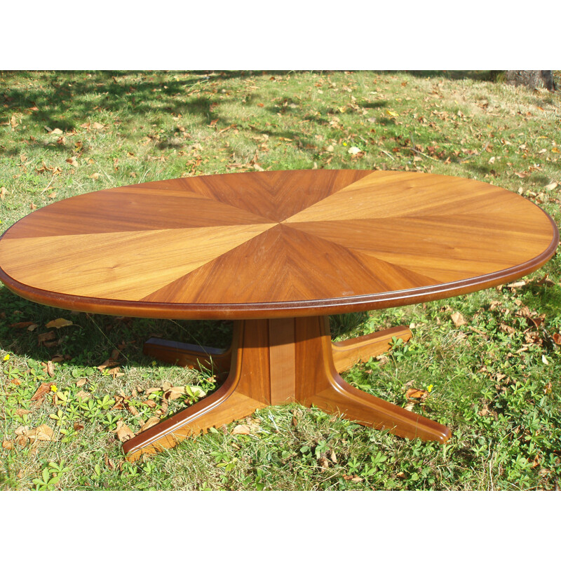 Vintage coffee table transforming into a high table 1960