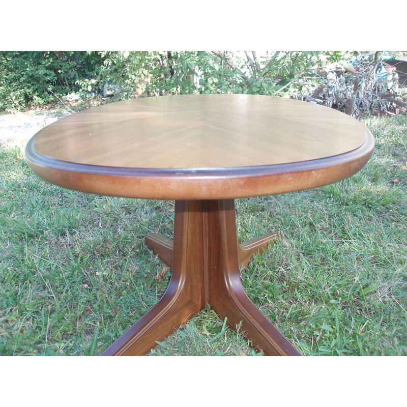 Vintage coffee table transforming into a high table 1960