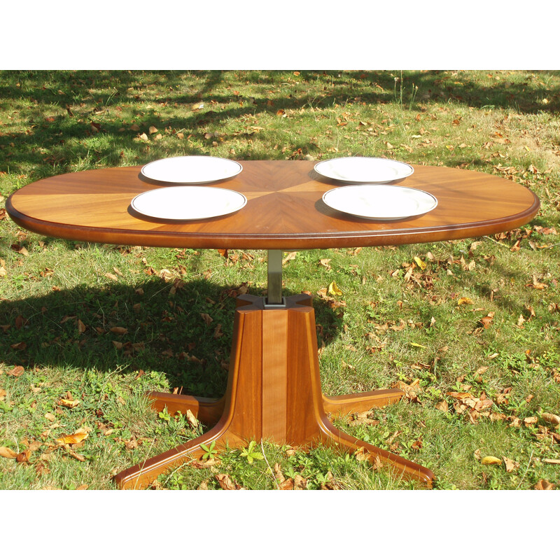 Vintage coffee table transforming into a high table 1960