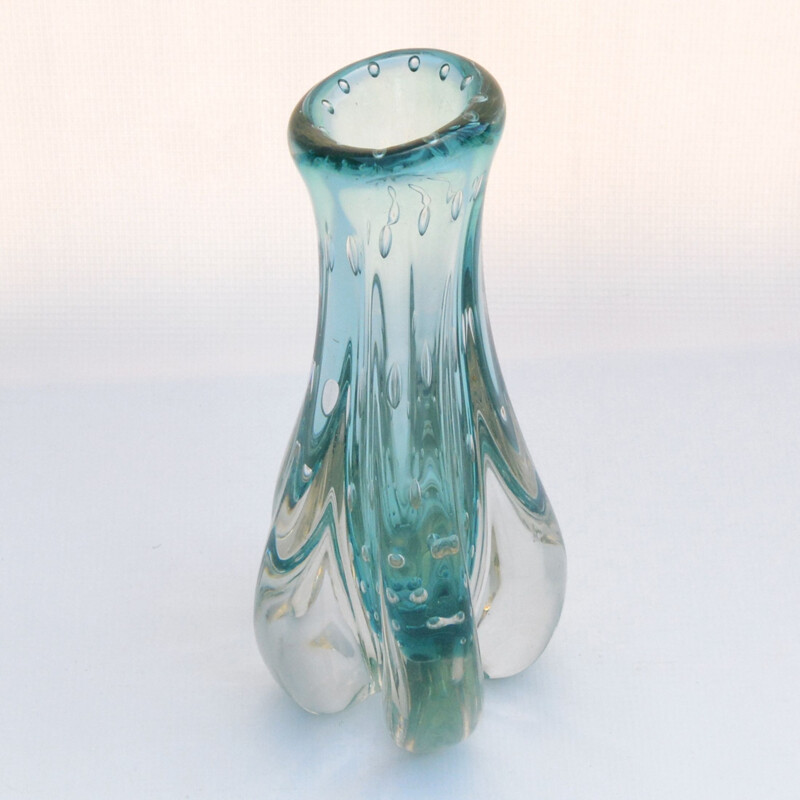 Vintage Glass vase by Milan Metelak Harrachov, Czechoslovakia, 1960s