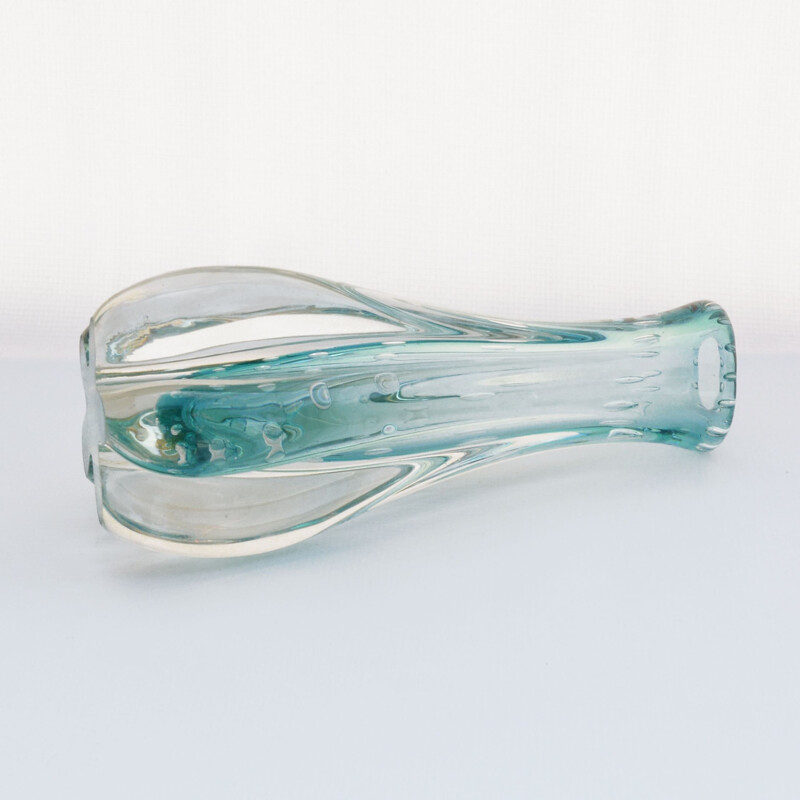 Vintage Glass vase by Milan Metelak Harrachov, Czechoslovakia, 1960s