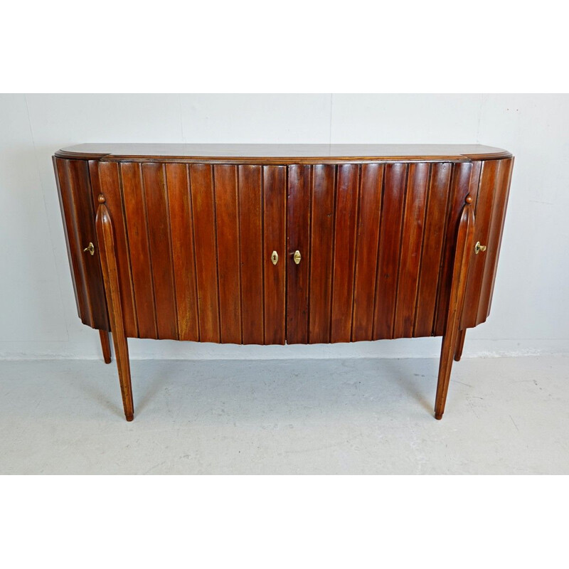 Vintage walnut chest of drawers, Art Deco Italy 1930