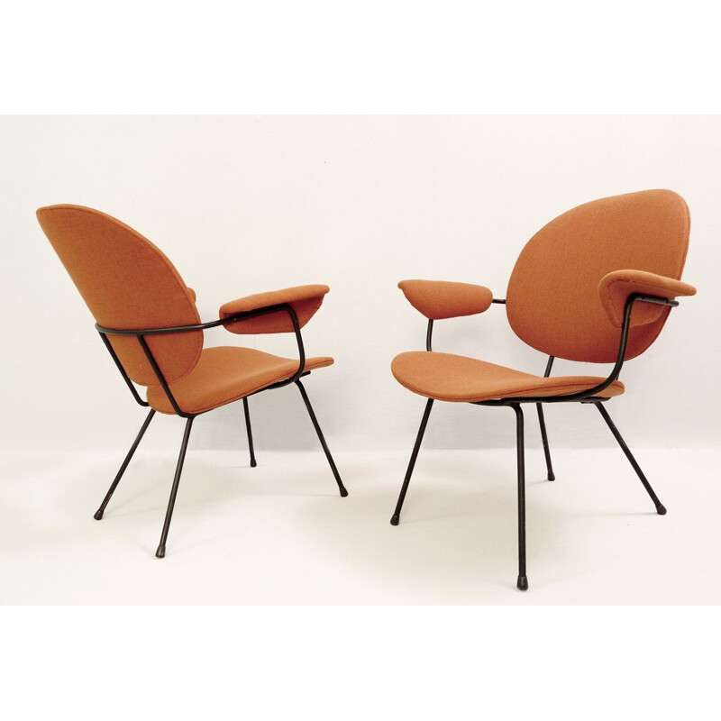 Pair of Vintage 302 Armchairs by Willem Hendrik Gispen for Kembo, 1950