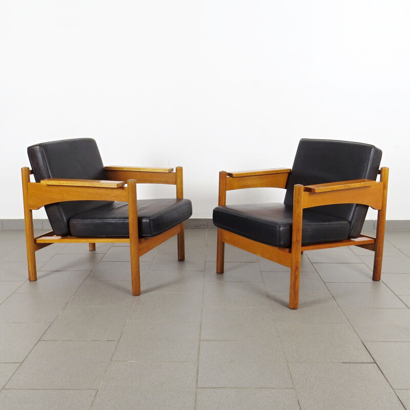 Vintage armchairs by ULUV in the 1970s in Czechoslovakia