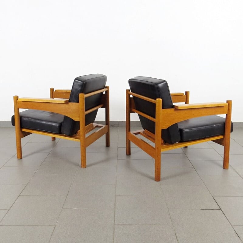 Vintage armchairs by ULUV in the 1970s in Czechoslovakia