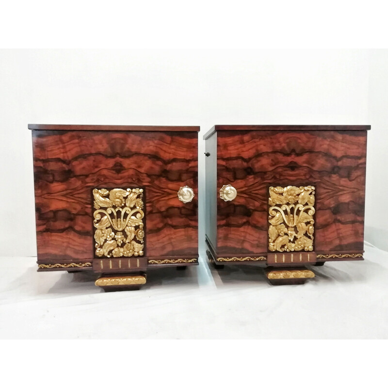 Pair of vintage bedside tables 1930's