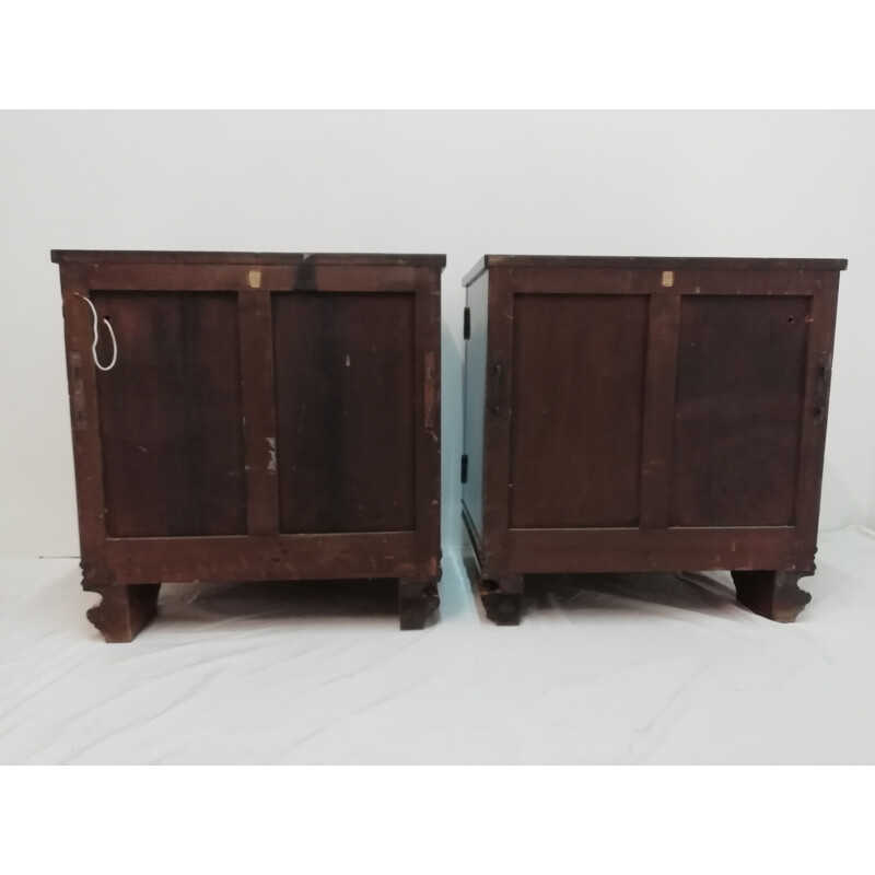 Pair of vintage bedside tables 1930's