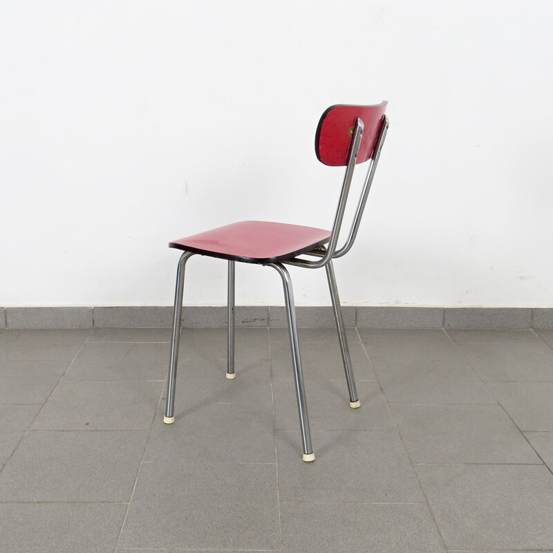 Ensemble de 4 chaises de salle à manger 1960