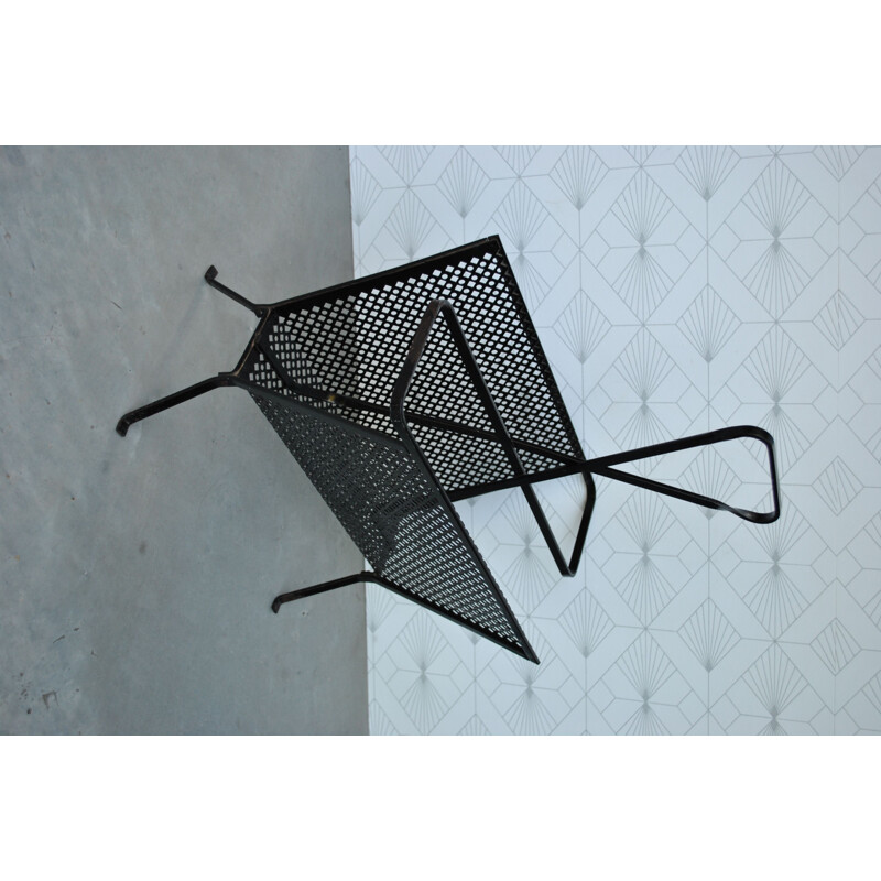 Vintage design magazine rack Mathieu Mategot 1950