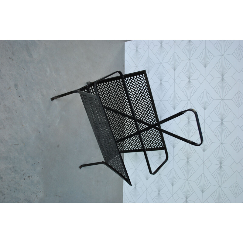 Vintage design magazine rack Mathieu Mategot 1950