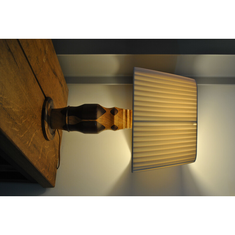 Vintage Scandinavian teak lamp 1970