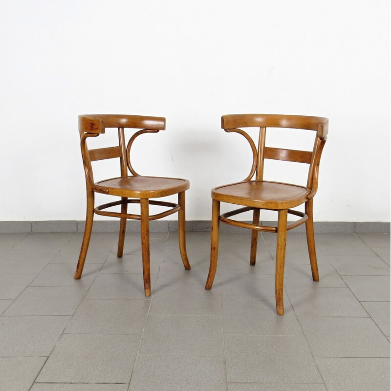 Pair of vintage chairs by Fischel 1920