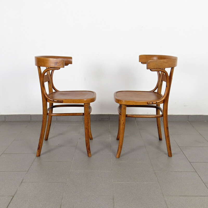 Paire de chaises vintage par Fischel 1920
