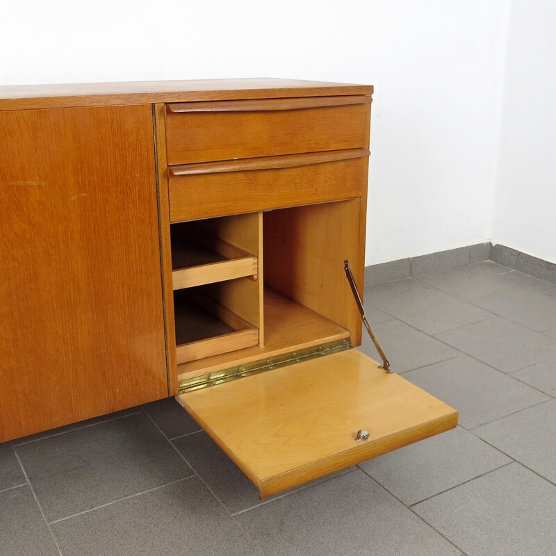 Vintage highboard Czechoslovakia 1960