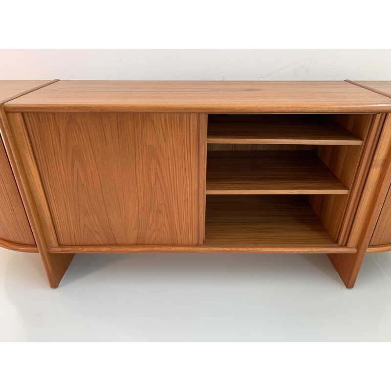 Vintage tambour door sideboard by Poul Hundevad, danish 1960