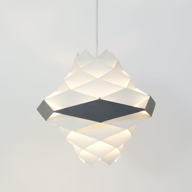 Large vintage pendant lamp Symfoni, Preben Dal, HF Lightings, 1960