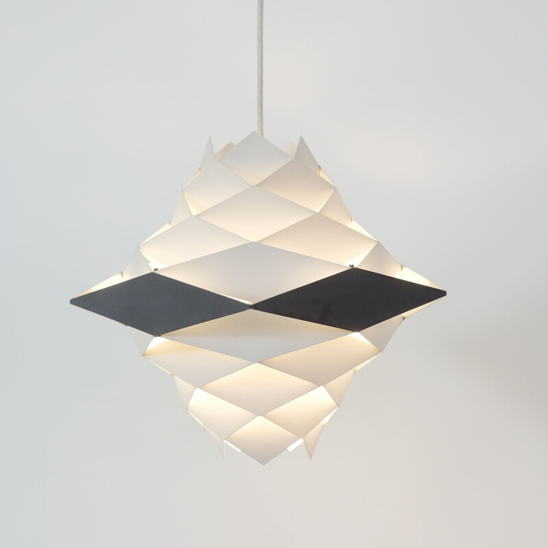 Large vintage pendant lamp Symfoni, Preben Dal, HF Lightings, 1960