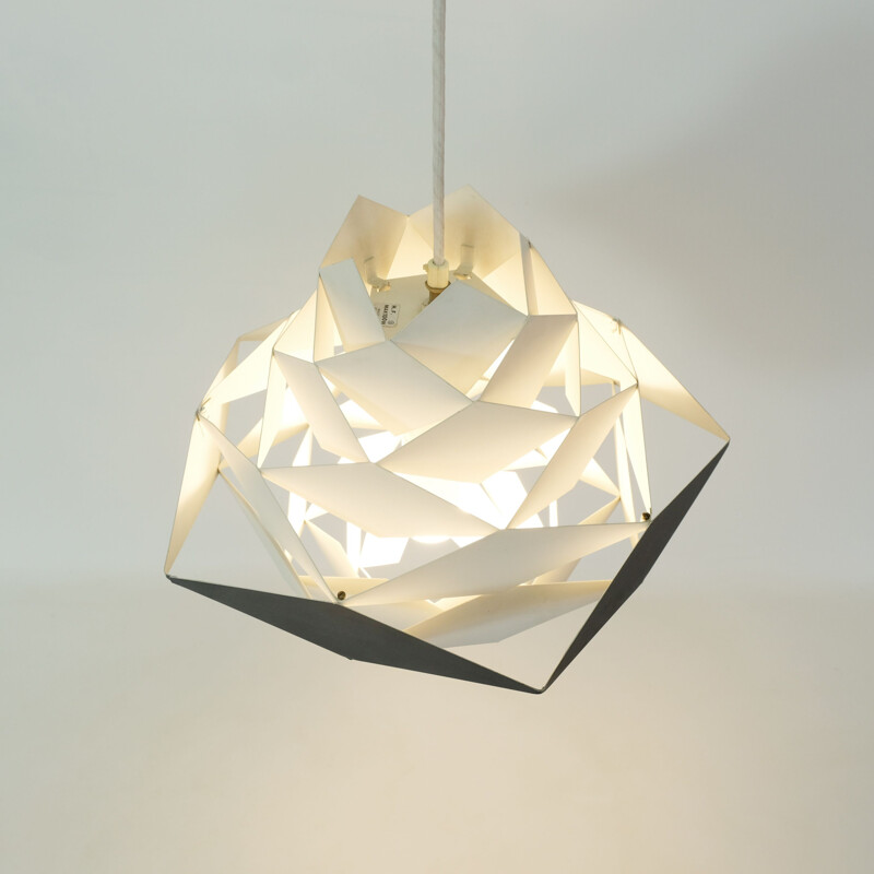 Large vintage pendant lamp Symfoni, Preben Dal, HF Lightings, 1960