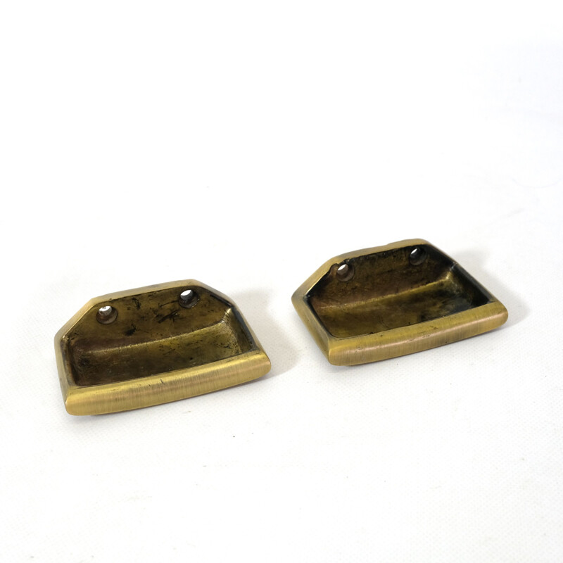 Vintage brass soap dish