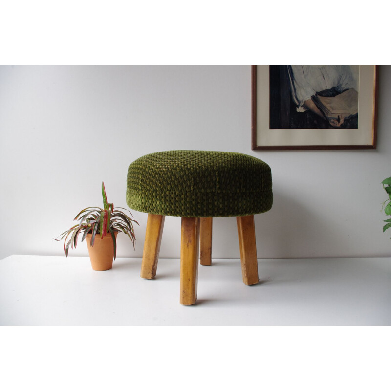 Vintage stool on springs 1930s