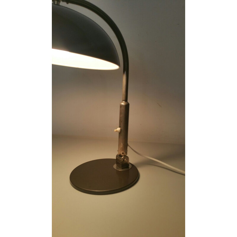 Lampe à poser Hala Zeist marron en aluminium, H. BUSQUET - 1932