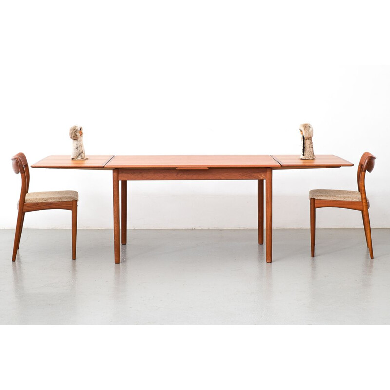 Vintage teak dining table Danish 1960