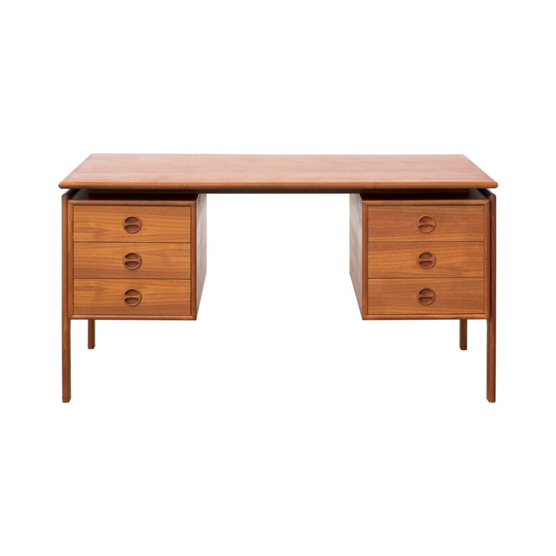 Vintage teak desk by Arne Vodder for G.V Mobler Danish 1960