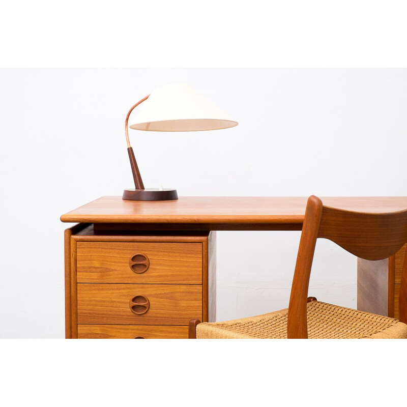 Vintage teak desk by Arne Vodder for G.V Mobler Danish 1960