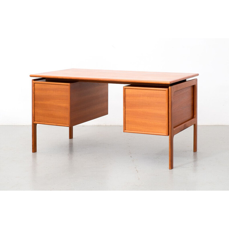 Vintage teak desk by Arne Vodder for G.V Mobler Danish 1960