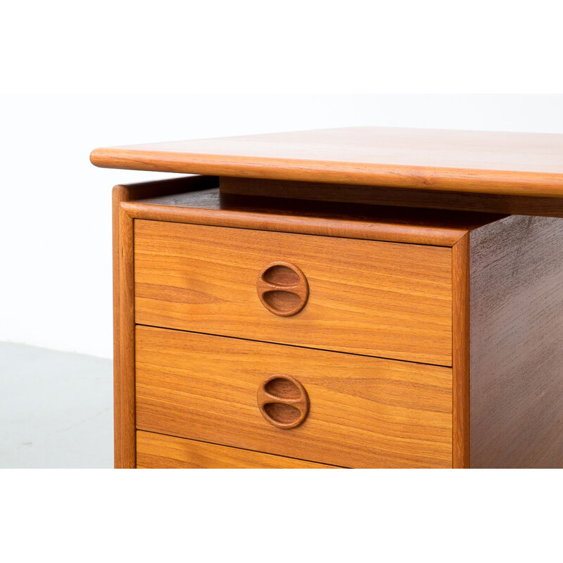 Vintage teak desk by Arne Vodder for G.V Mobler Danish 1960