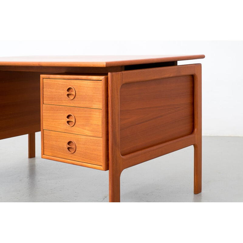 Vintage teak desk by Arne Vodder for G.V Mobler Danish 1960