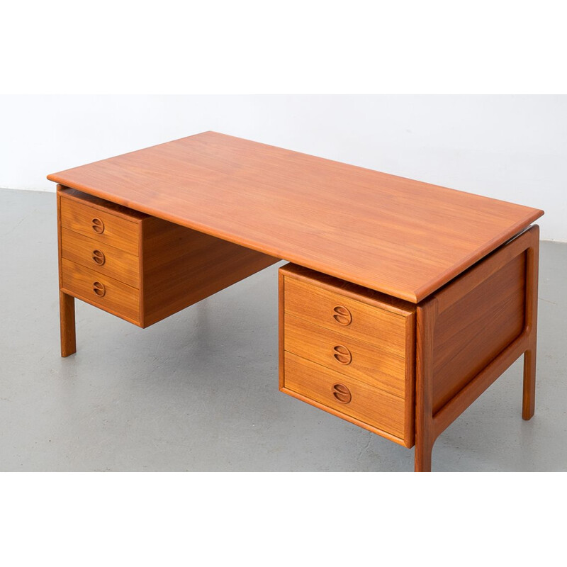 Vintage teak desk by Arne Vodder for G.V Mobler Danish 1960