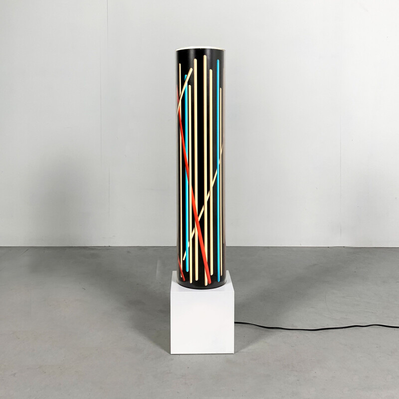 Vintage Neon Effect Floor Lamp by Riccardo Di Mauro