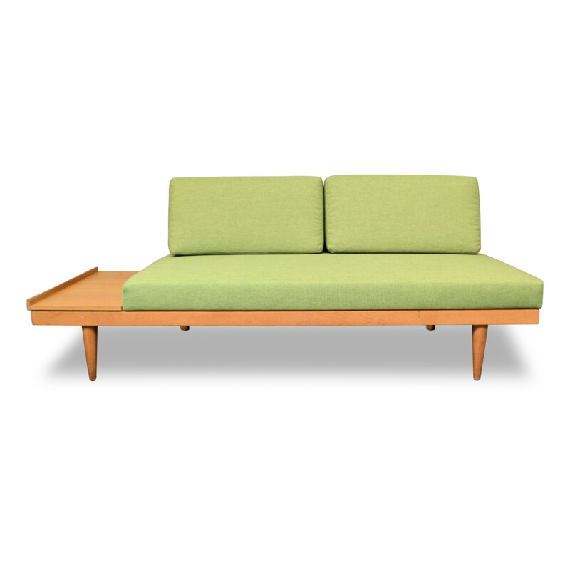 Vintage 2-seater oak sofa-bed Inmar Relling