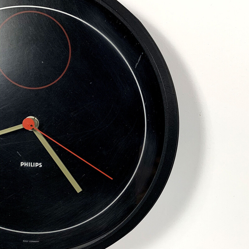 Vintage Geometric Clock from Philips, 1980s
