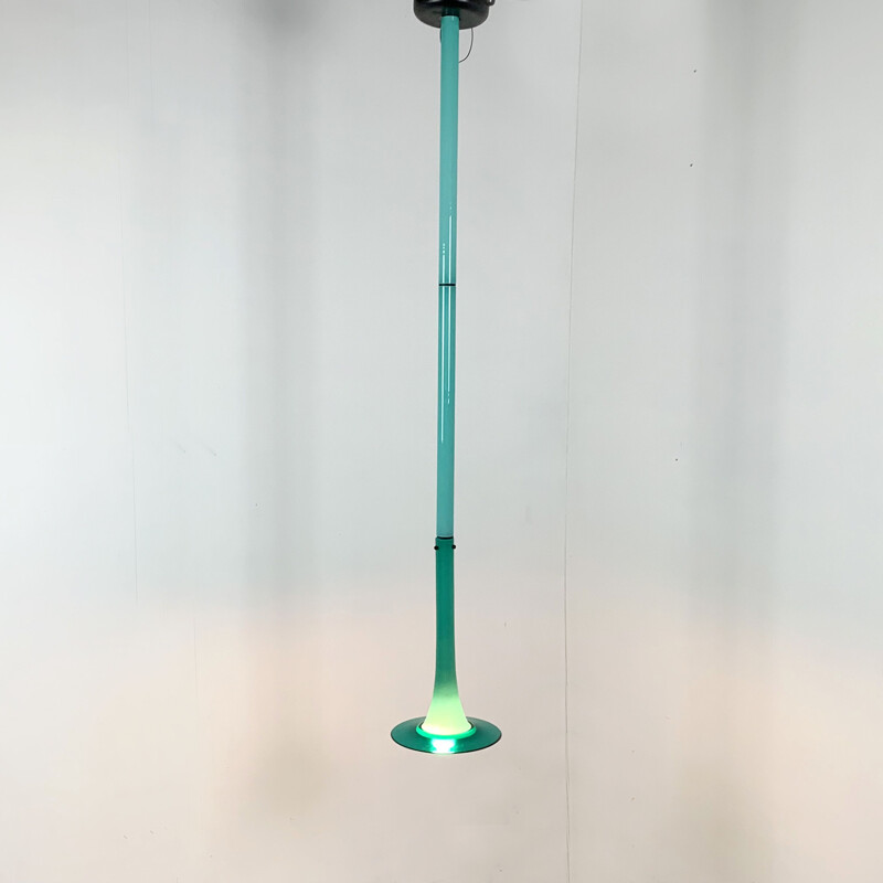 Vintage Turquoise Pendant Light from Venini, 1990s