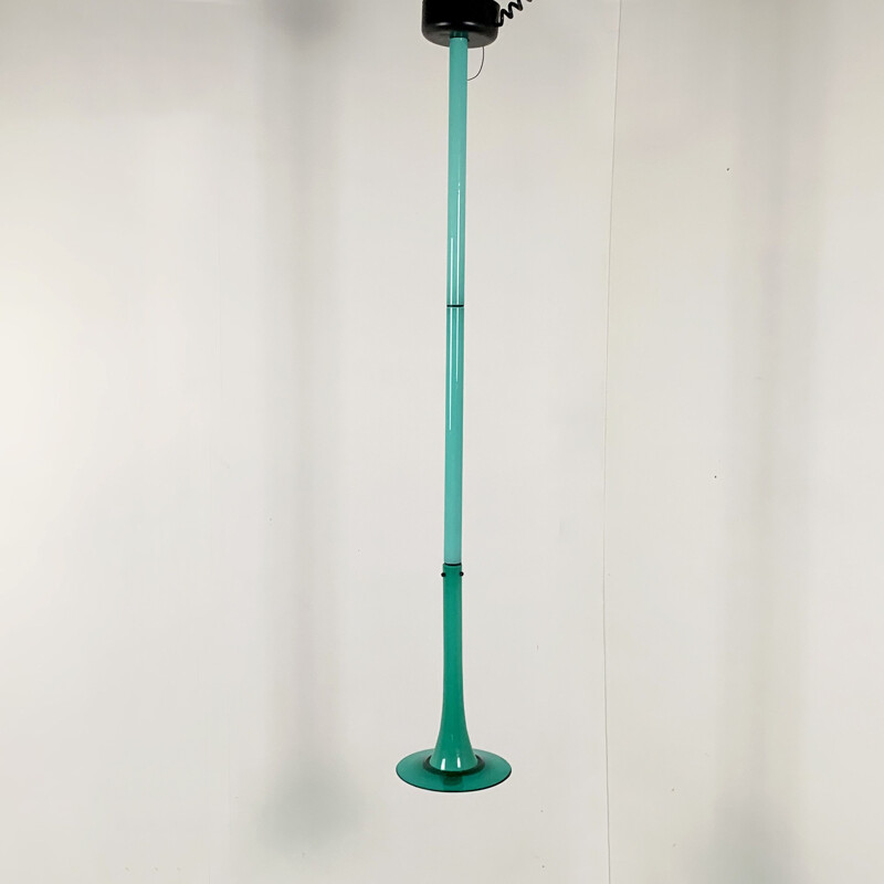 Vintage Turquoise Pendant Light from Venini, 1990s